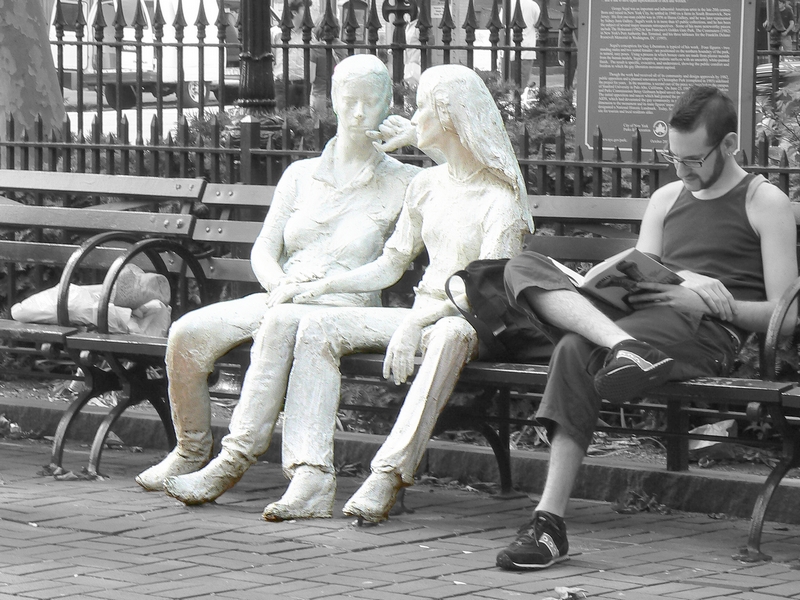 Christopher Park: Christopher Park - Gay Liberation  sculptures de George Segal 3 nb